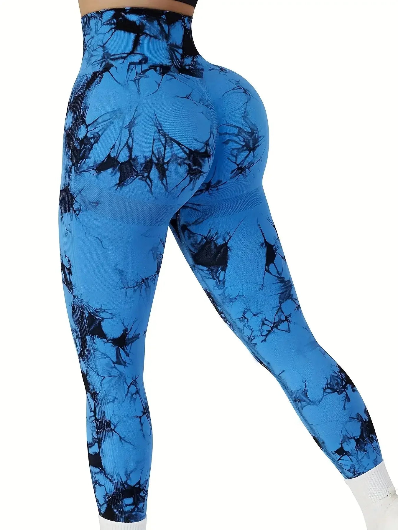 Women's Tie-Dye Seamless Peach Butt High Waist Butt Pants Stretch Fitness Yoga Pants - ATFH