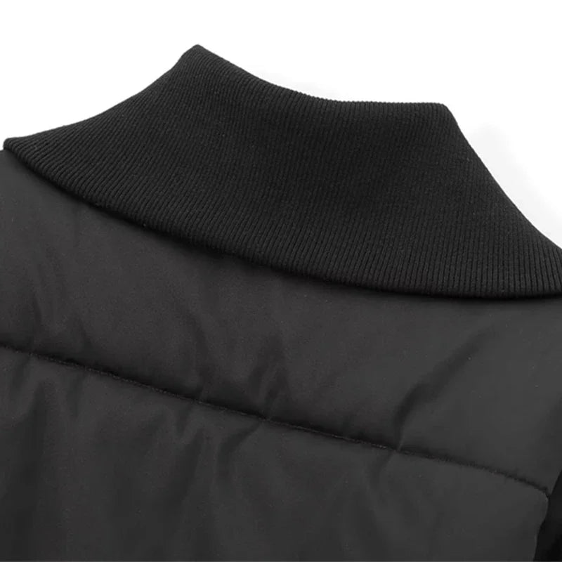 Women Casual Solid Black Jacket Coat Thickened Warm Winter Coat Female Elegant Lady Long Sleeve Fashion Tops Outwear Streetwear
