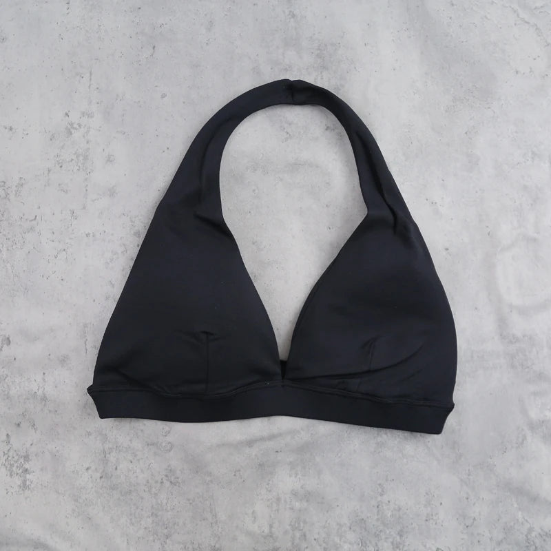 DIAS FIT JOY -Neck Hanging Neck Naked Feeling Yoga Bra for Running Fitness Cycling - Breathable Comfortable Sports Bra for Women - ATFH