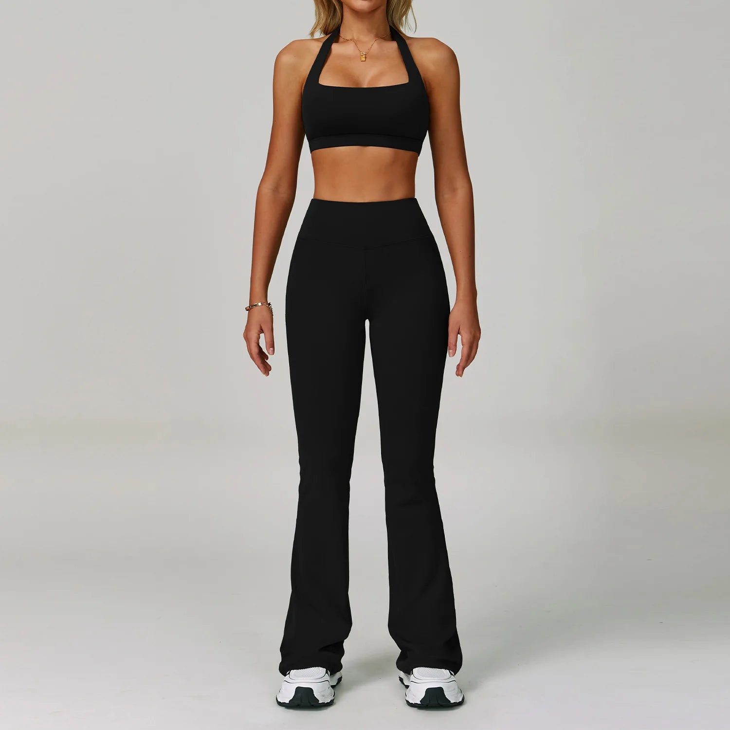 2 Piece Set Women's Tracksuit Fitness Clothes Yoga Sets Sportswear Workout Bra High Waist Leggings Set Gym Clothing Sports Suits - ATFH