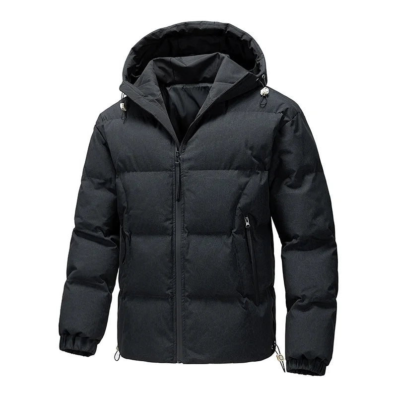 2025 Men's winter coat men high quality fashion Warm hooded Jacket Casual thicken Parkas Male winter coat Male full size M-5XL