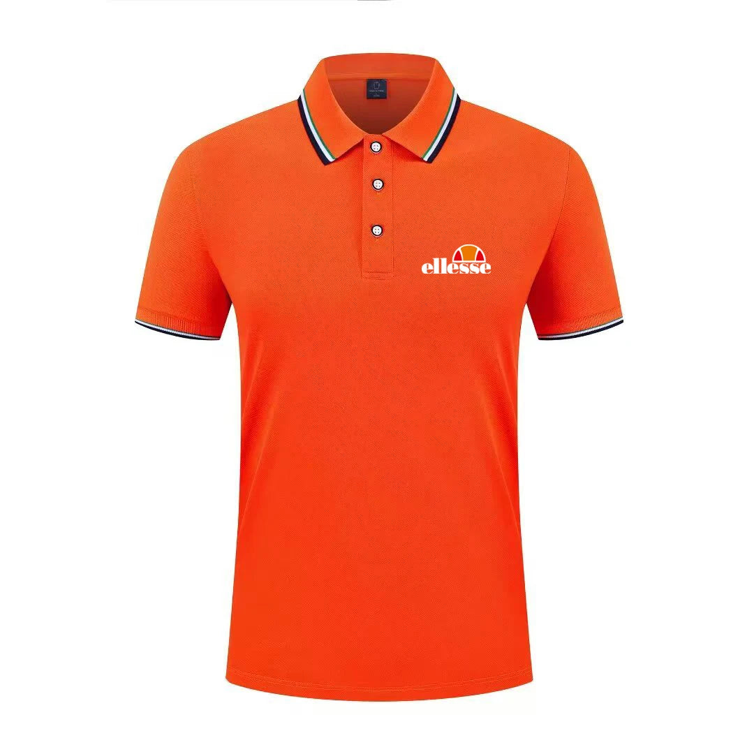 2026 New Men's Casual Solid Color Short Sleeved Polo Shirt Summer Fashionable and Comfortable Versatile Top