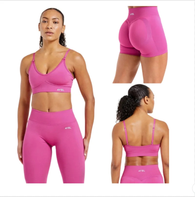 New Release Women's Sports Yoga Empower Seamless Leggings Sports Pants Adapt Seamless Shorts Yoga Bra Set leggings Tahsi Fashion House