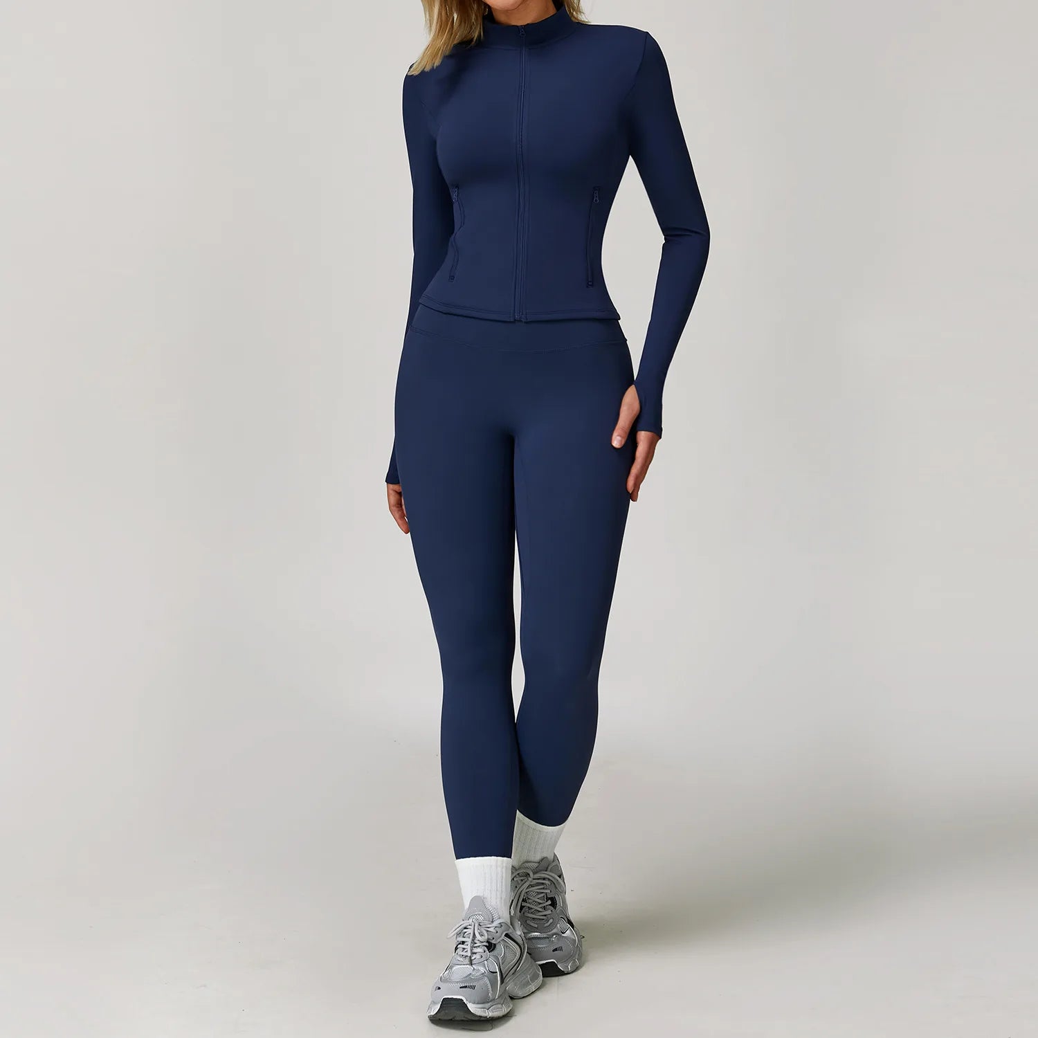 2/3PCS Yoga Suit Sports Set Gym Set Women Tracksuit Running Workout Clothes Long Sleeve Sports Bra Athletic Wear Yoga Clothing - ATFH