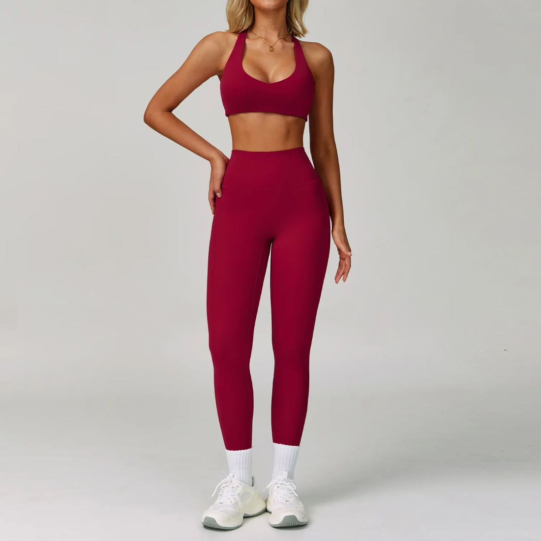 2-3PCS Yoga Suit Women Tracksuit Sports Bra High Waist Leggings Shorts Outfit Gym Set Fitness Push Up Workout Clothes Sportswear - ATFH