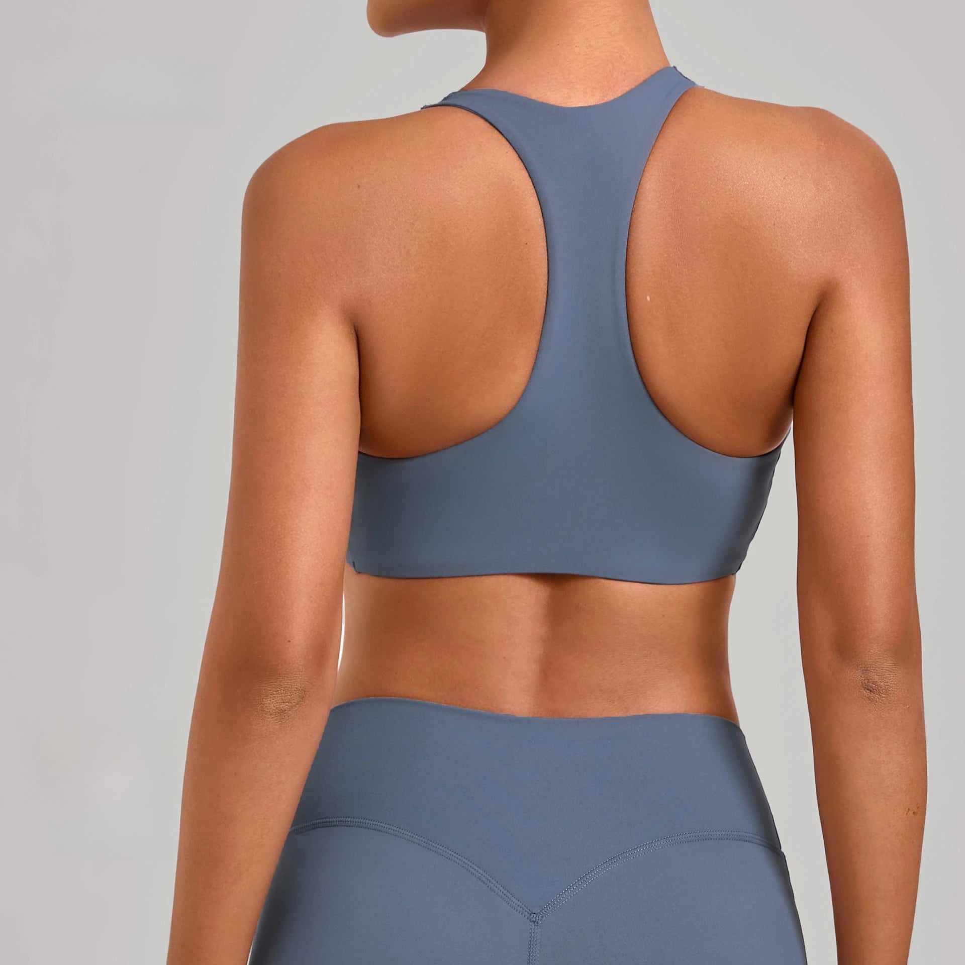 Seamless Gym Workout Top Vest-style Sports Yoga Bras Tight-fitting Outdoor Yoga Underwear Running Fitness Sports Bra for Women - ATFH