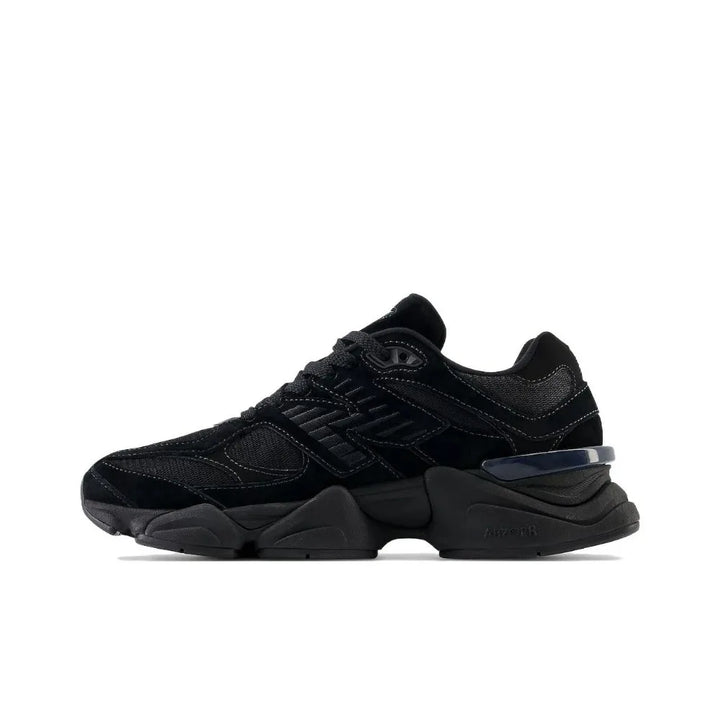 New Balance NB 9060 black low-top sneakers with a chunky sole