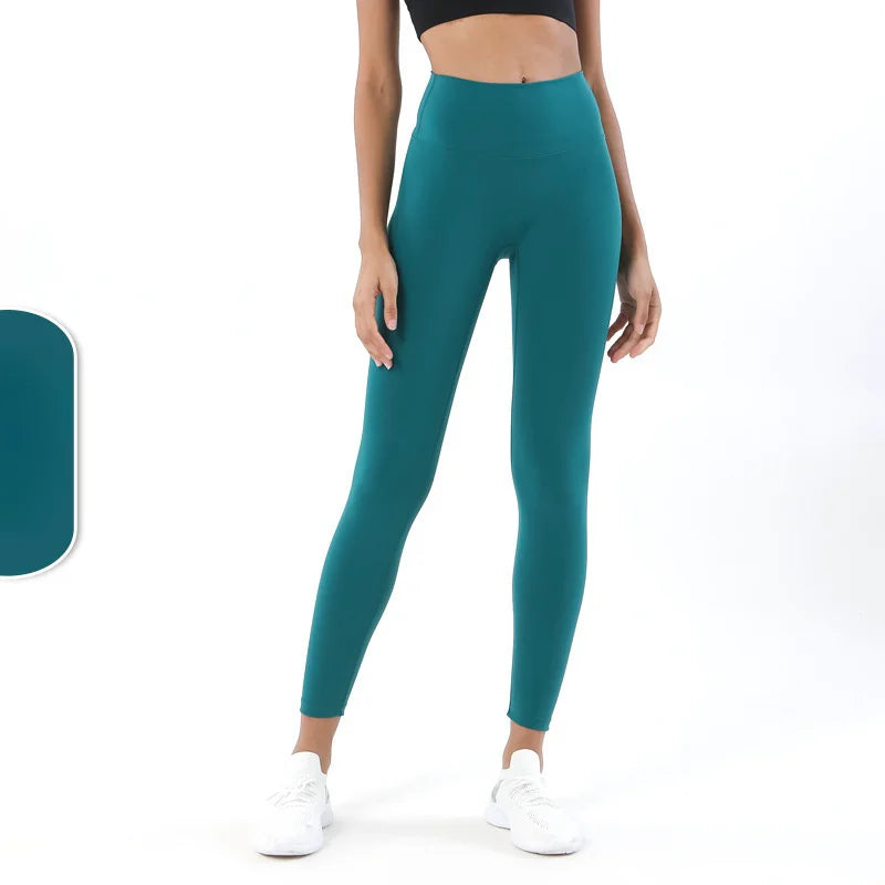 Women's 38 Colors Naked Feeling Yoga Leggings Women Sports Pants Tights Seamless Sport Femme Gym Leggins Workout Fitness Pants ATFH