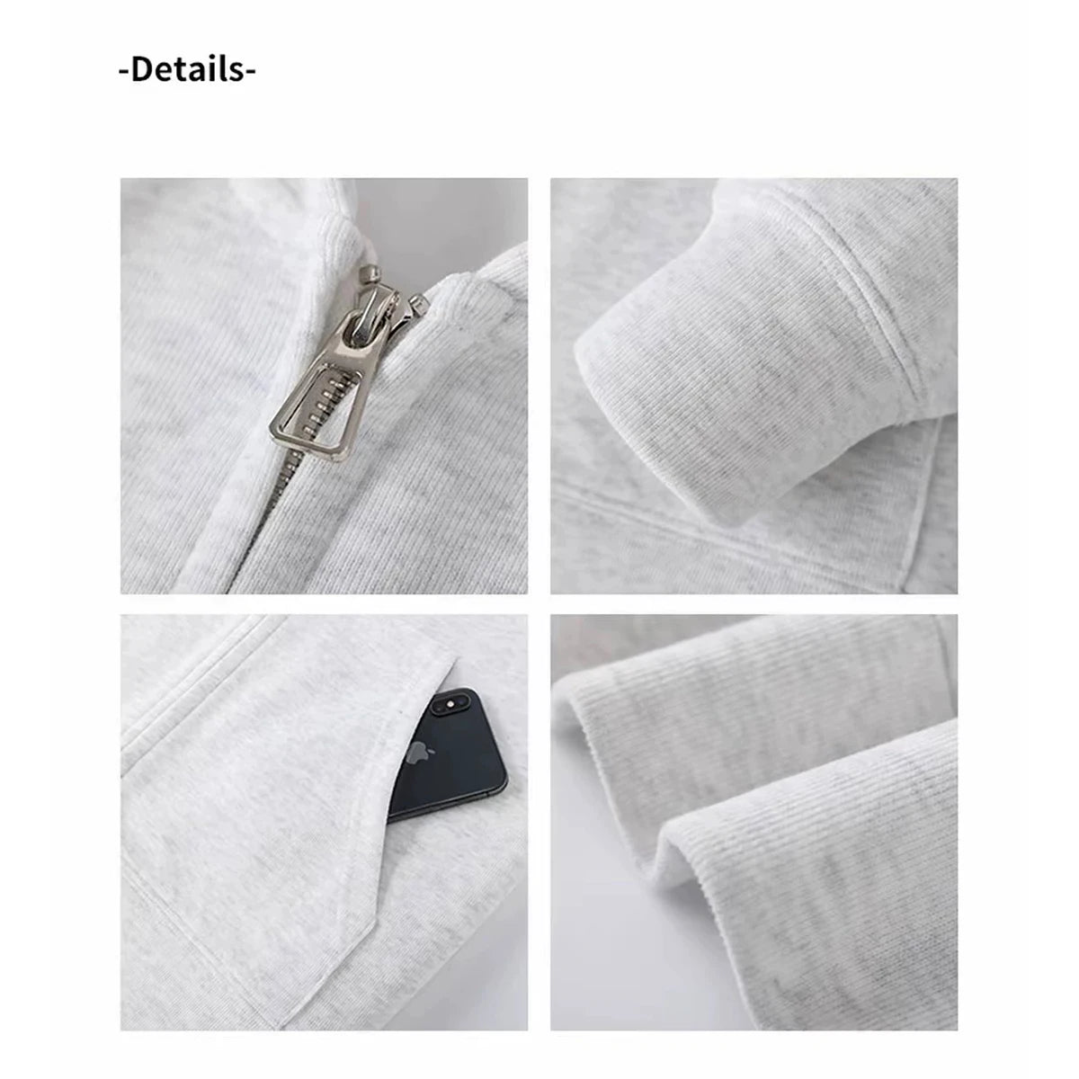 Hooded Cardigan With Zipper Sweatshirt For Warmth Fashion Loose Fit  Casual Entertainment Fashion Men' S And Women'S Wear - ATFH