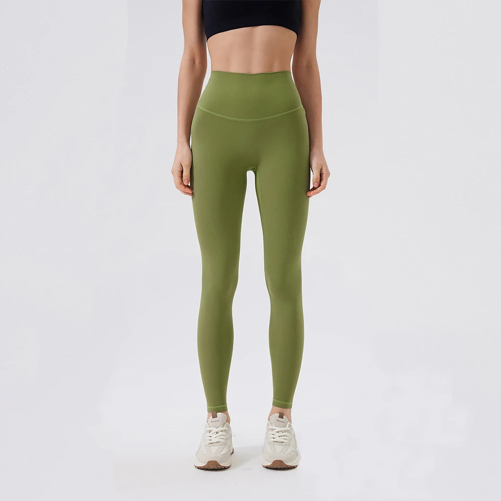 Women Back Waist Pocket High Waist Yoga Legging Women Sport Cropped Pants Butter Athletic Gym Comprehensive Training Jog - ATFH
