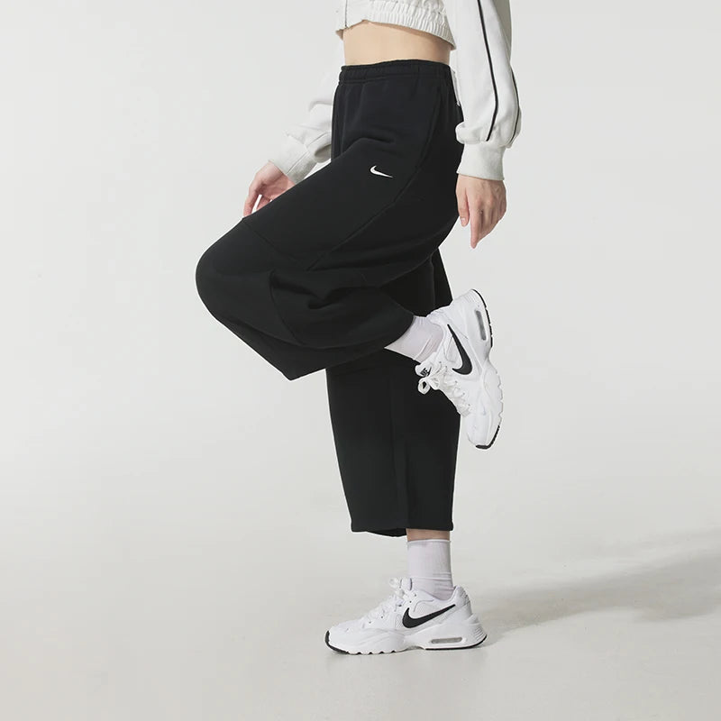 Nike Fleece-Lined Women's Sports Pants Outdoor Fashion Trendy Loose Breathable Casual Pants Long Pants Im7475-010