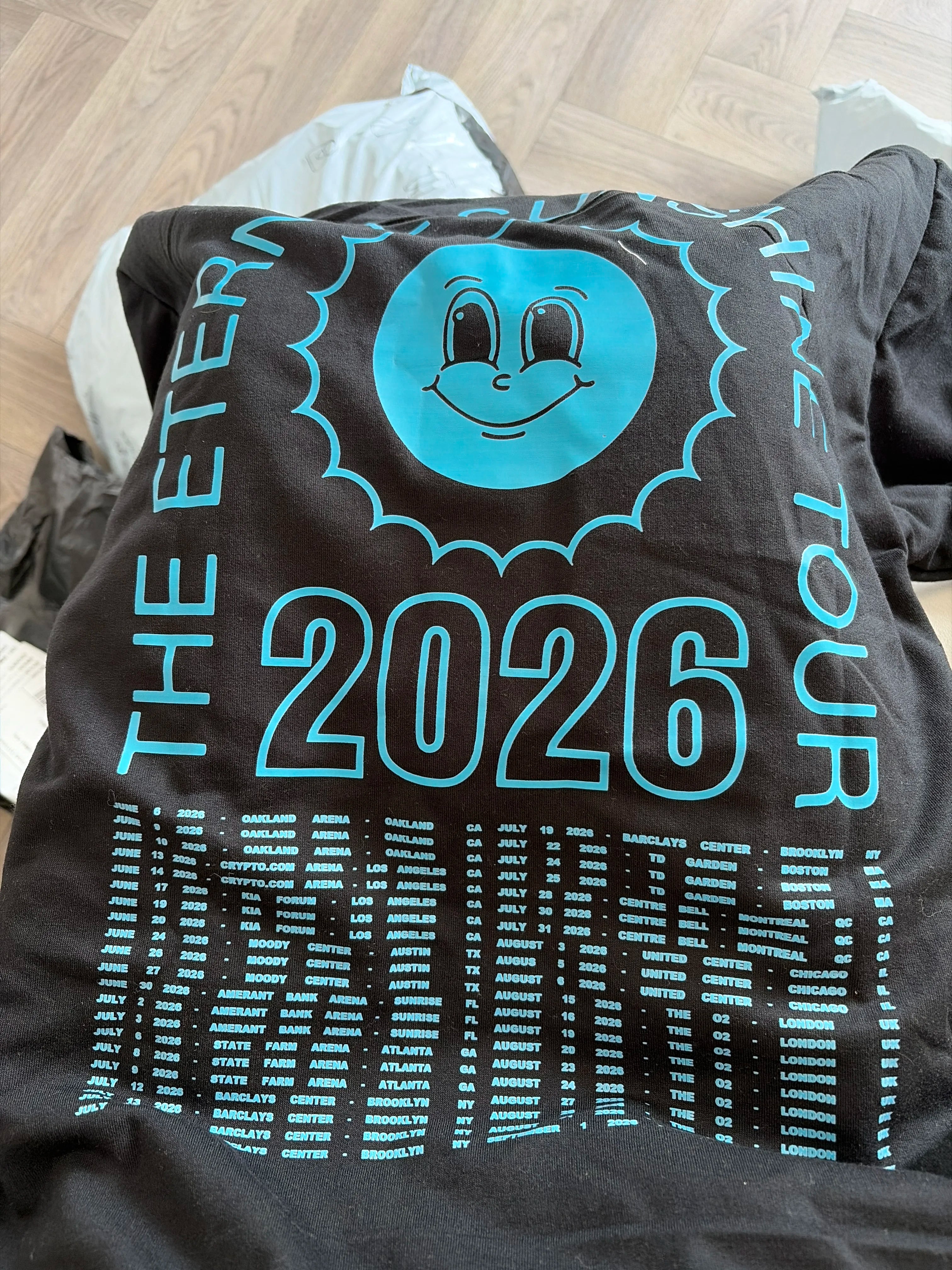 The Eternal Sunshine Tour Graphic Merch 2026 Black Hoodie Cotton Unisex Men‘s Women's Hooded Ariana Grande Fan Y2k Casual Top