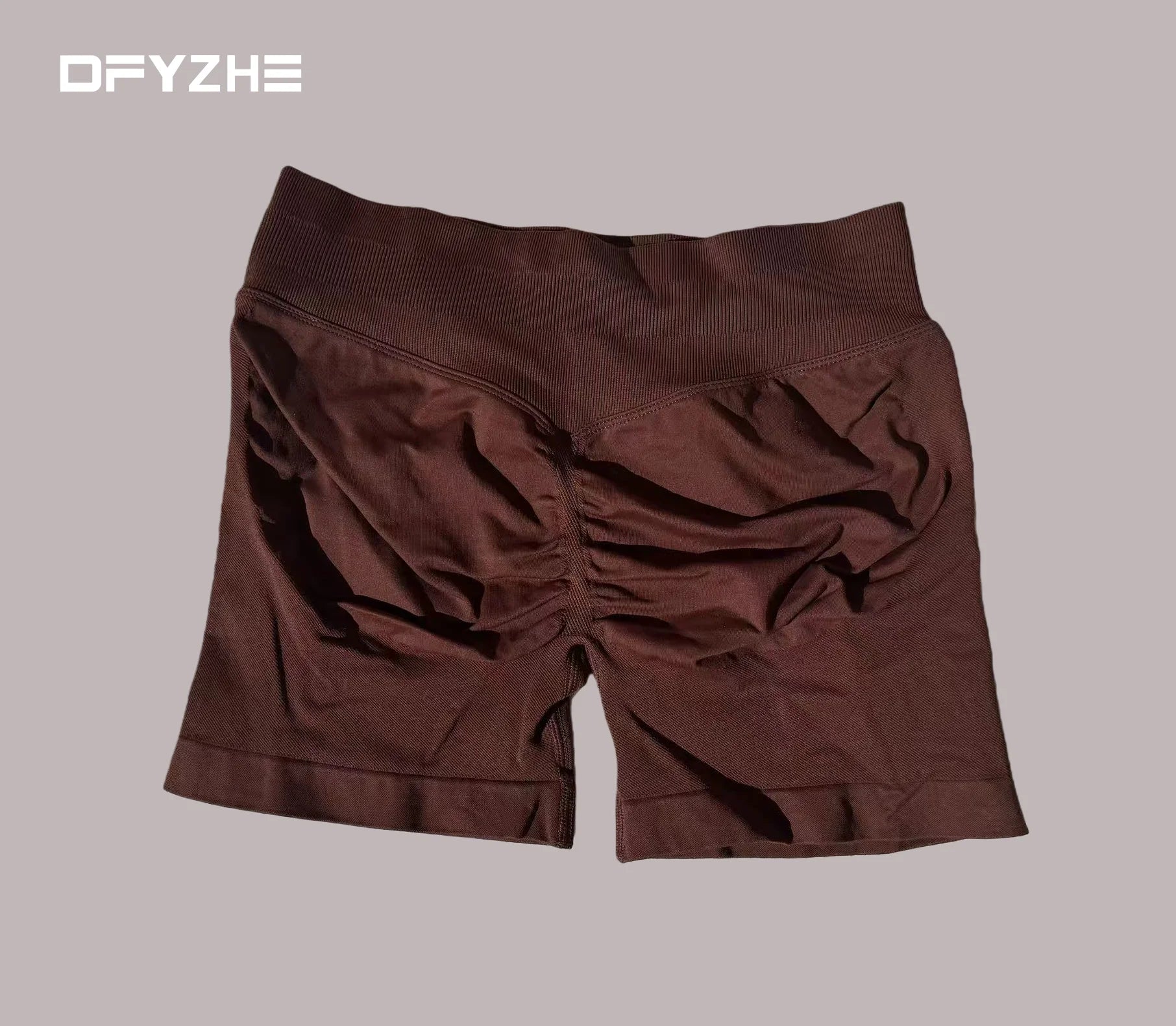 DFYZHE Impact Shorts 4.5-inch Women's Fitness Exercise Bike Shorts with Low Rib Belt Fitness Tight corset Hip Yoga Seamless Tigh Tahsi Fashion House