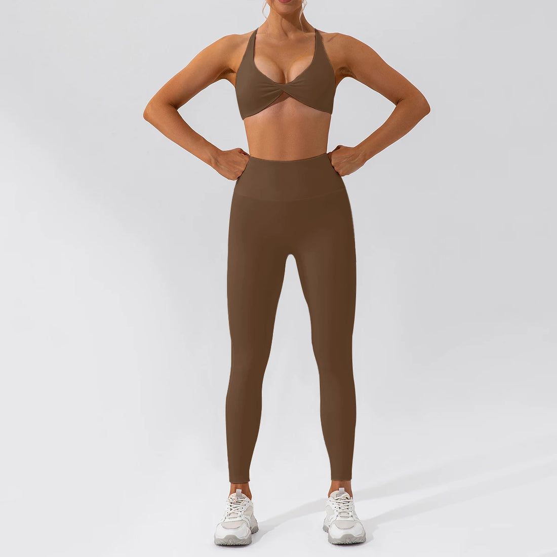 Summer 2PCS Yoga Suit Sports Set Women Quick-Dry Gym Set Women Tracksuit Running Workout Long Sleeve Sports Shirt Yoga Clothing - ATFH