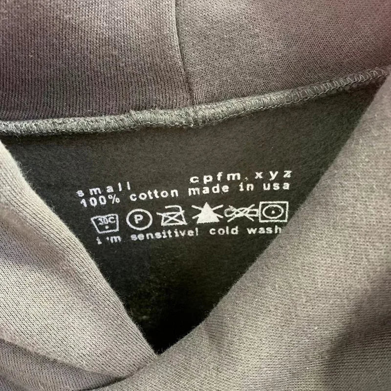 23FW Classic Foam Logo Ye Must Be Born Again Hoodie Men Women Best Quality Oversize Kanye West CPFM.XYZ Sweatshirts Multicolor - ATFH