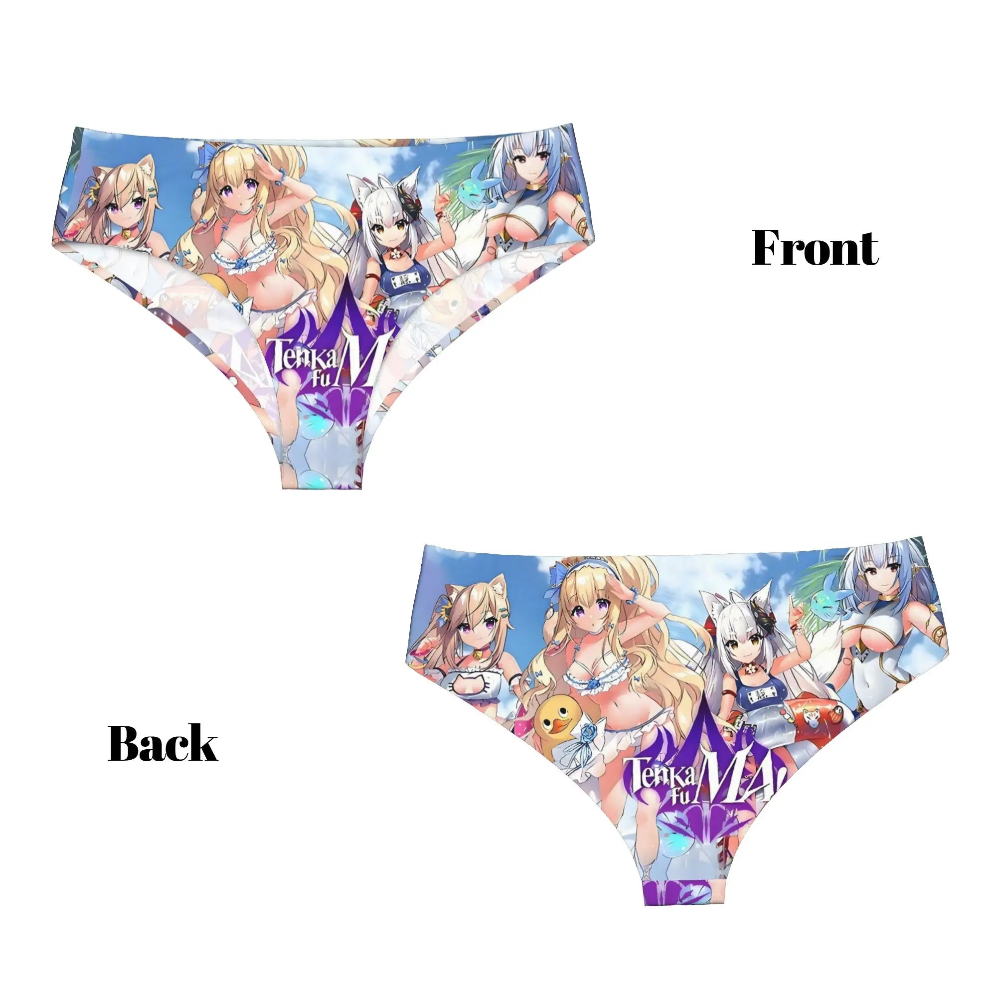 Game Japan Anime Tenkafuma  Brief Panties Women Comfort Stretch Comic  Underwear