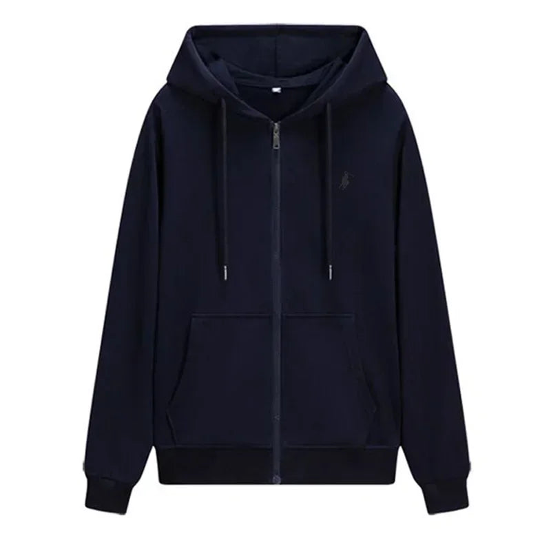 2025 New Fashion Men's Autumn and Winter Leisure Hooded Sports Sweatshirt Warm Sweatshirt - ATFH