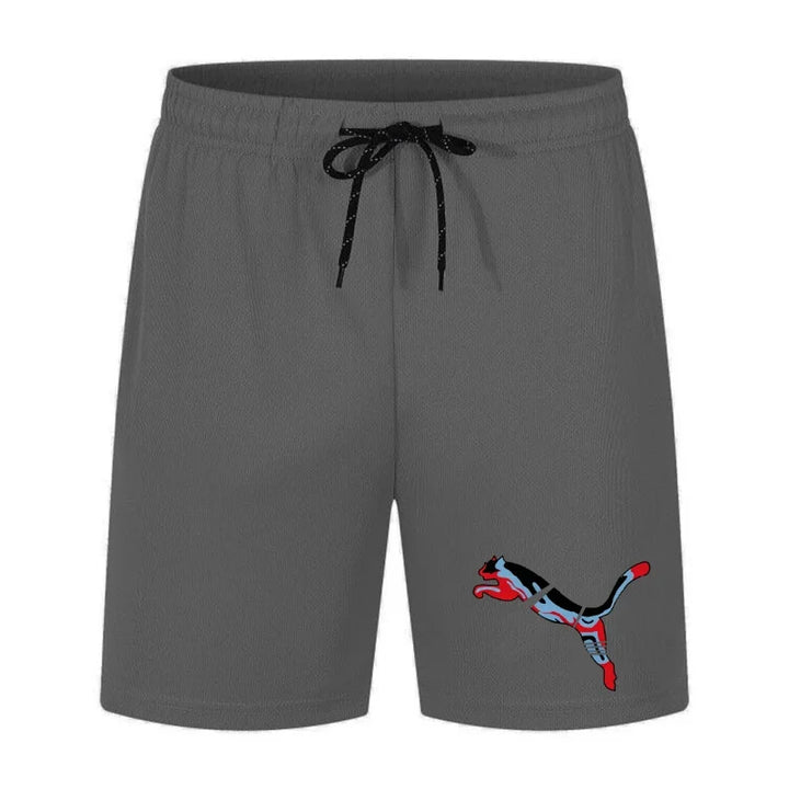 Summer Men's New Beach Shorts Sports Short Pants comfortJogging Breathable Shorts Men Zipper Pockets Loose Running Sports Shorts