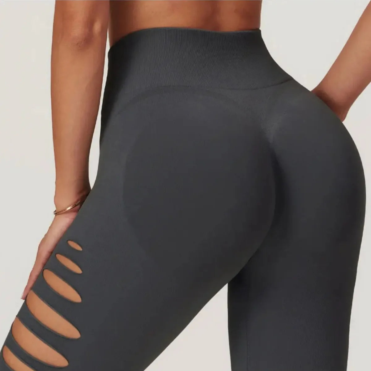 2026 Hollowed Out Seamless Yoga Pants for Women Sexy High Waist Push Up Gym Workout Tights Running Fitness Sports Leggings - ATFH