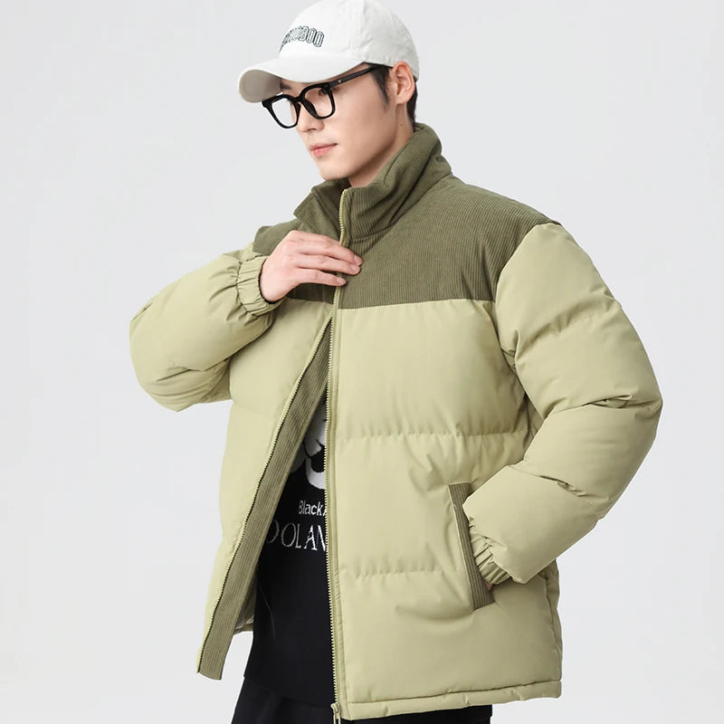 Men's Outdoor Sports and Leisure Windproof Breathable Warm Cotton Clothing Winter Fashion Trend Versatile Couple Warm Jacket