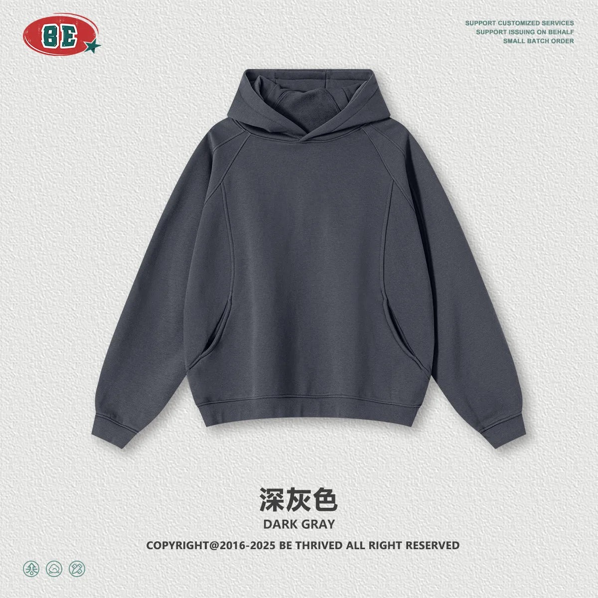2025 Autumn Winter American Curved Colorblock Fleece Hoodie Men Streetwear Pullover Hoodies Long Sleeve with Pocket Oversized - ATFH