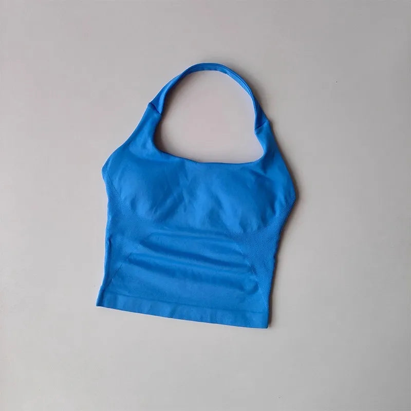 Halter Yoga Vest, Shockproof Running Sports, High-Strength Sports Underwear, Fitness, Pilates Suspender, Beautiful Back, Autumn - ATFH