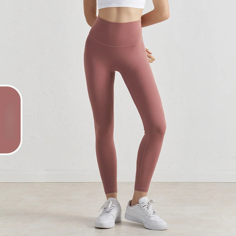 New 35 Colors Naked Feeling Yoga Pants High Waist Seamless Leggings Sport Women Fitness Gym Leggings With Pocket - ATFH