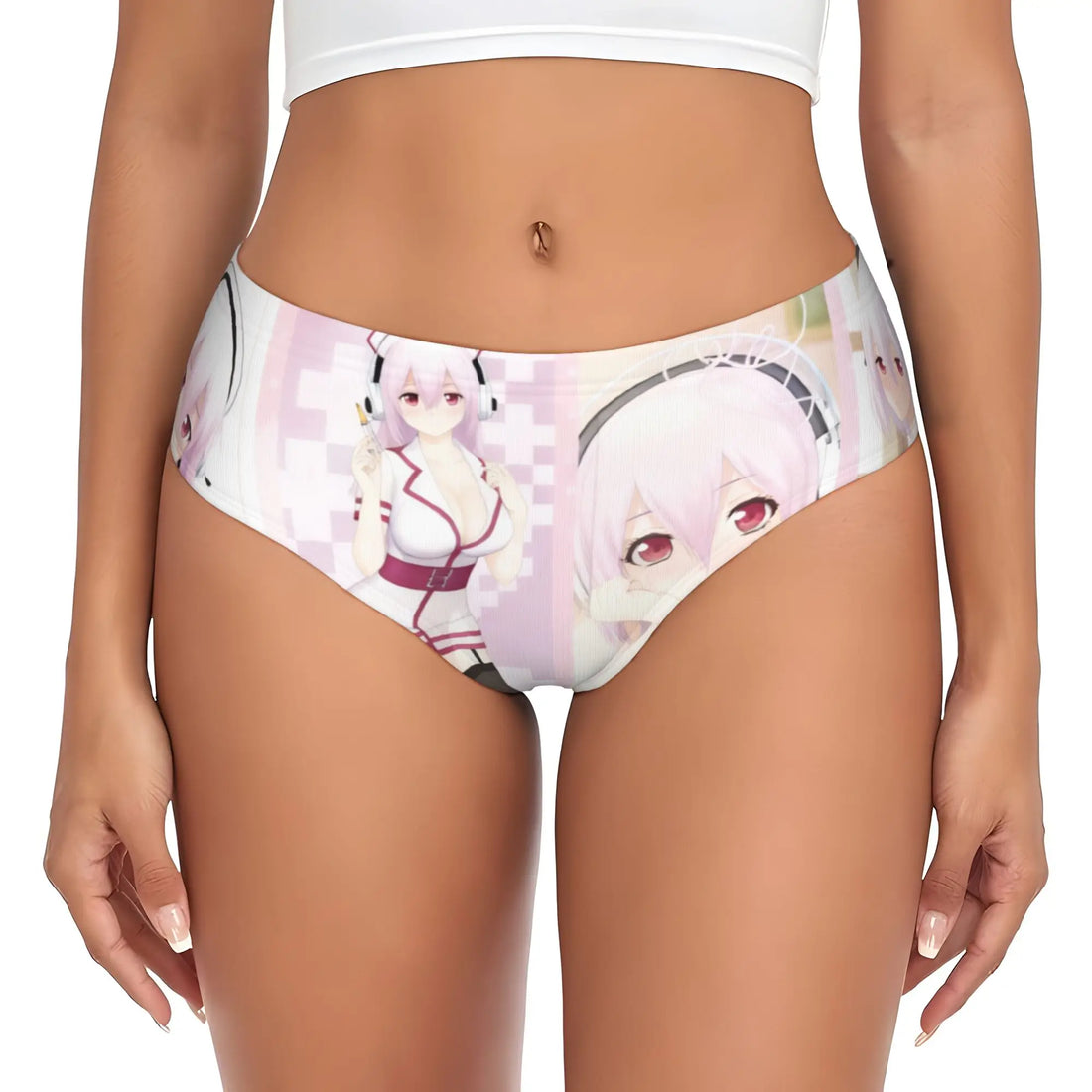 Super Sonico Anime Kawaii Girl Brief Panties Women Comfort Stretch  Underwear