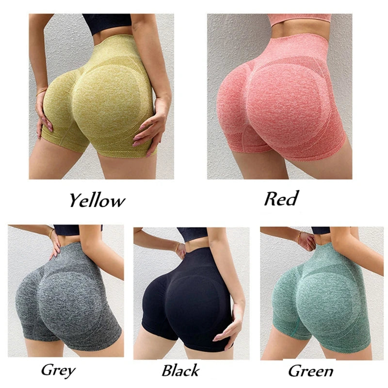Women Yoga Shorts High Waist Workout Shorts Fitness Yoga Lift Butt Fitness Ladies Yoga Gym Running Short Pants Sportswear Tahsi Fashion House