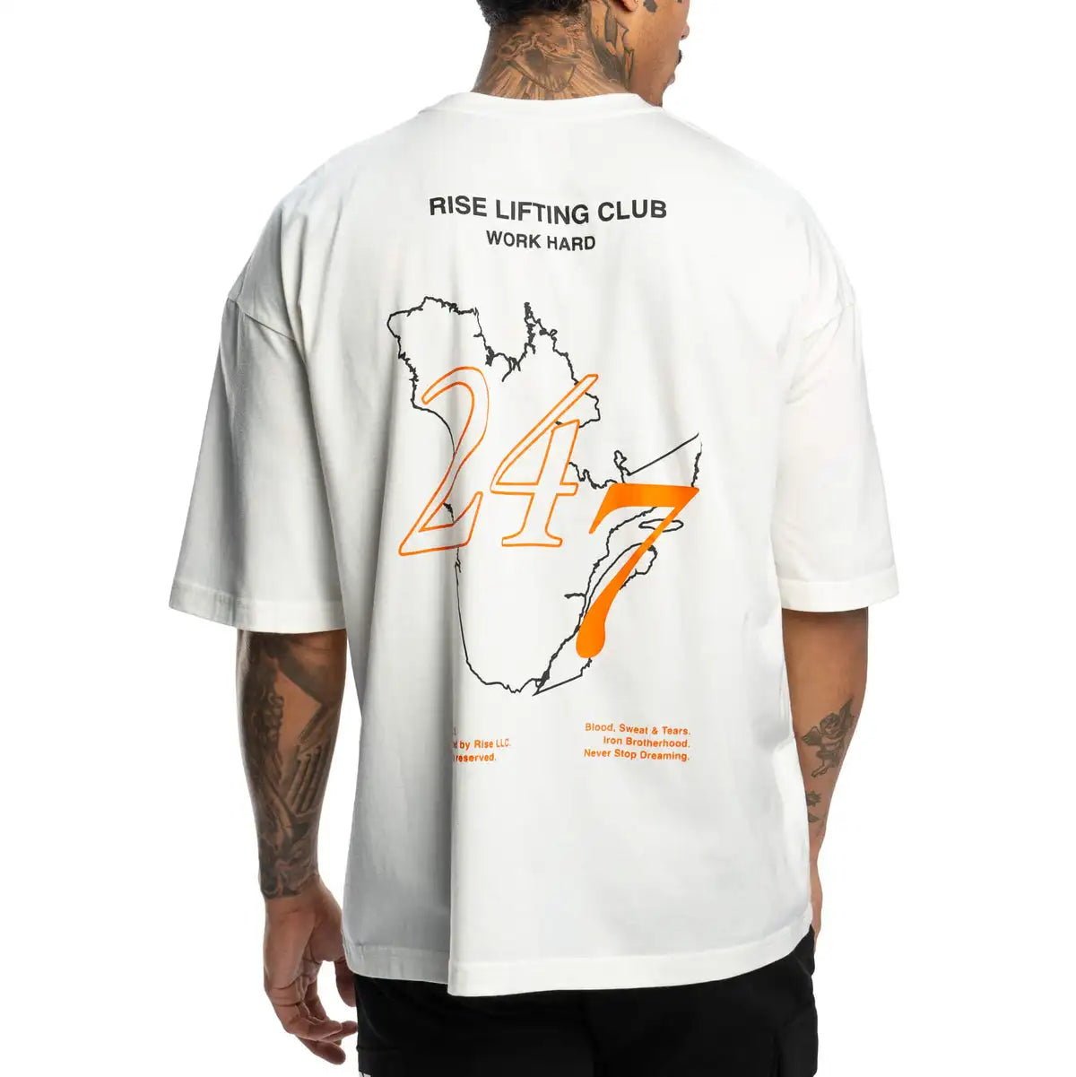 24_7 White Fitness Training Casual T-Shirt Men's and Women's Luxury Brand Top ATFH