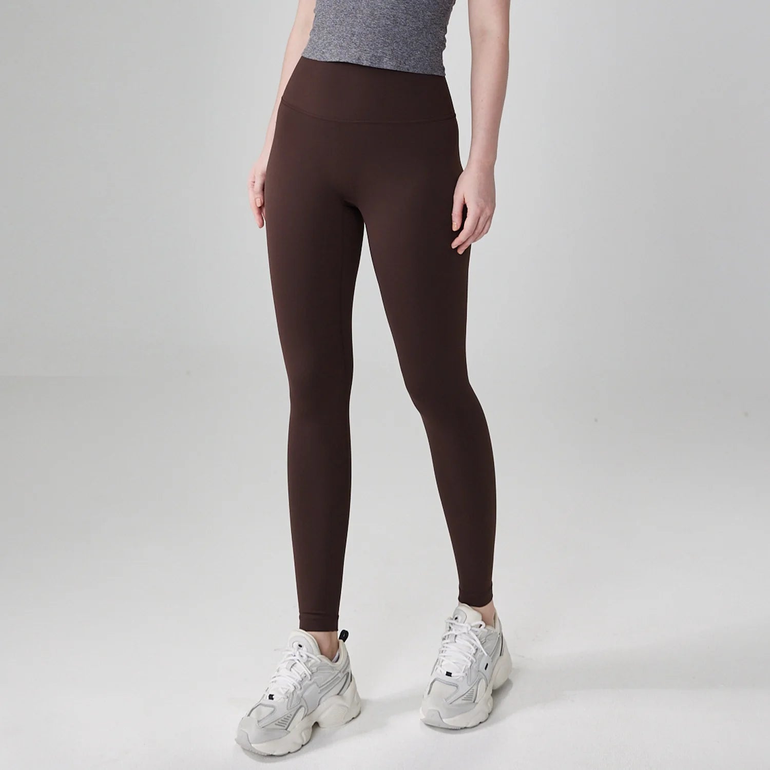 Solid Color High Waist Yoga Legging Athletic soft Women Sport Pant Tight Butter Gym Comprehensive Training Jog Back Waist Pocket - ATFH