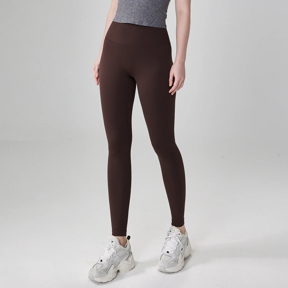 Solid Color High Waist Yoga Legging Athletic soft Women Sport Pant Tight Butter Gym Comprehensive Training Jog Back Waist Pocket - ATFH
