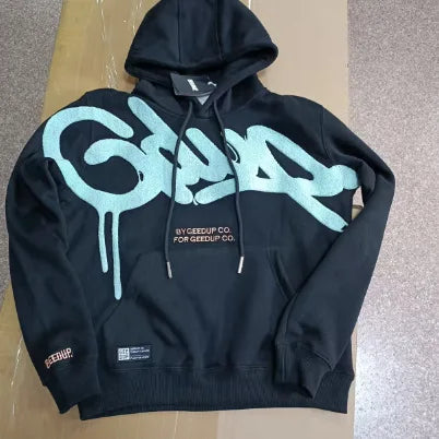 100% Cotton Geedup Australia Top Quality High Street Women Men Hoodie Clothing Hip-Hop Loose Y2K Harajuku Oversized Sweatshirt - ATFH
