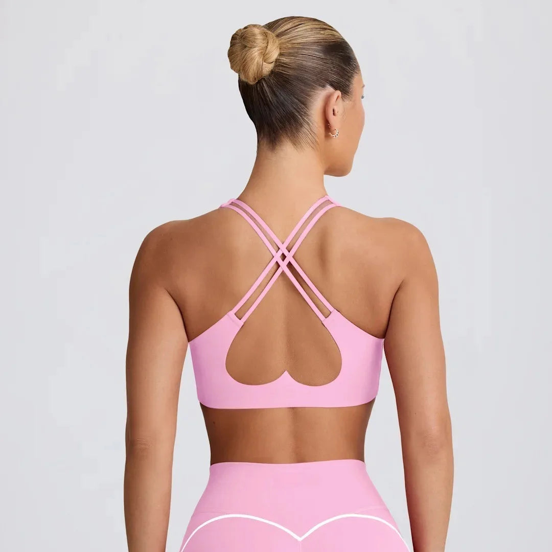 SexyVSports Yoga Vest with Chest Pad, Can Be Worn Outside, Fitness Training Top - ATFH