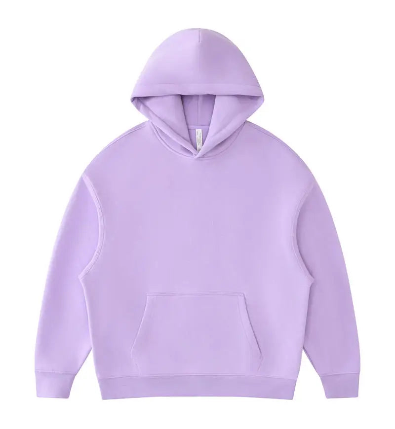 01 400GSM Hoodies Basic Fleece 20+ Colors Men Women Long Sleeve Oversized Hooded  Wholesale Sportswear Soft Unisex Jogging - ATFH