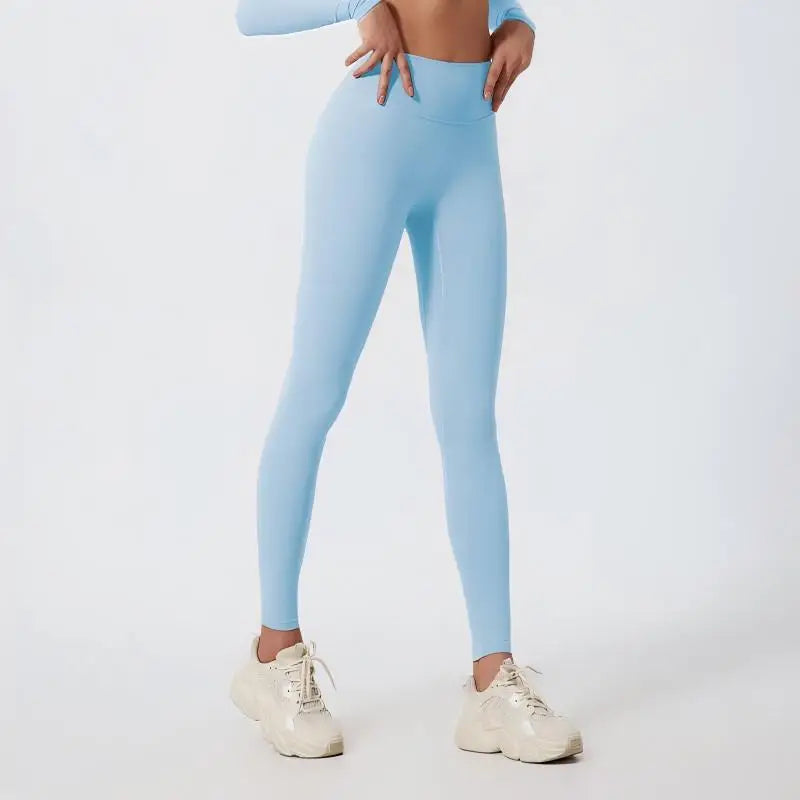 Hearuisavy Summer High Waist Workout Leggings Woman Gym Pants Running Push Up Sports Leggings Quick-Dry Scrunch Tight Yoga Pants - ATFH