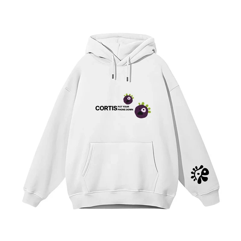 CORTIS 2026 Cartoon Monster Print Hoodie Unisex Y2K Hip Hop Pullover Sweatshirt Loose Streetwear Hooded Tops For Men Women