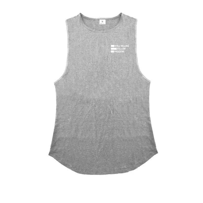 Mens Workout Muscle Cool Tank Top Clothing Stringer Comfortable Gym Sporting Fashion Fitness Vest Sleeveless Korean Singlets