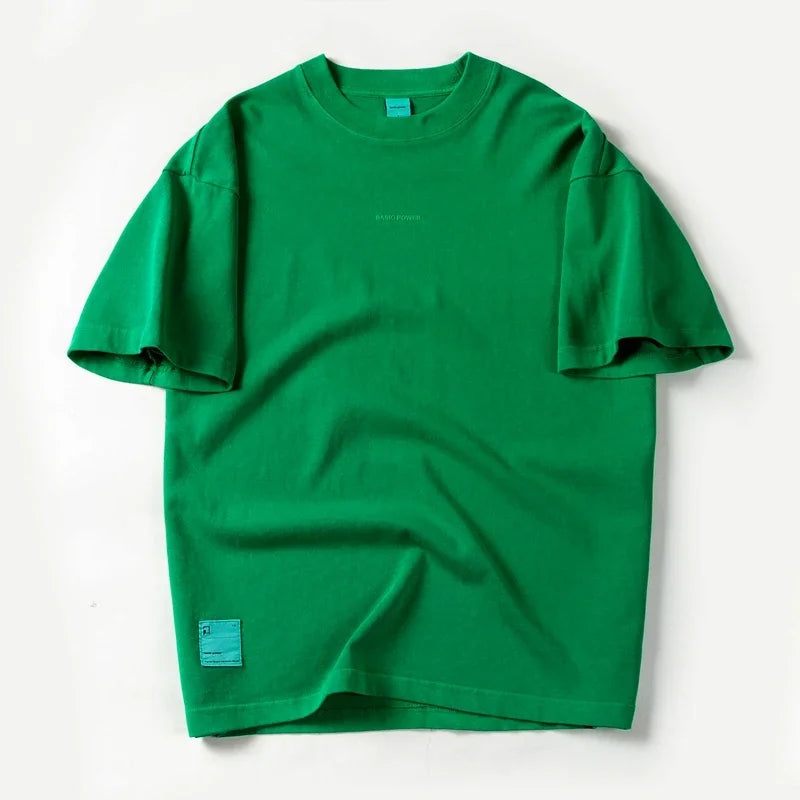 New Summer Men's t-shirt Cotton Solid T shirt Men Causal O-neck Basic tshirt Male High Quality Classical tops ATFH