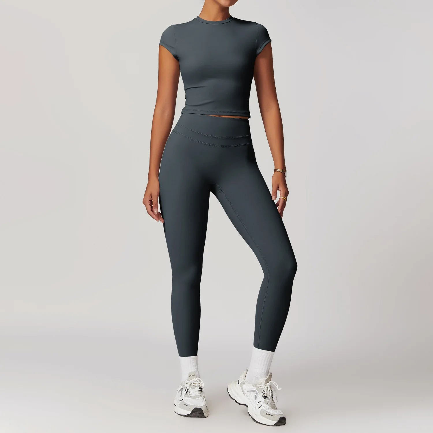 SWELTERING 2 Pieces Sportswear Women Yoga Set Gym Clothes Sportswear Yoga Suits Fitness Set Tracksuits Sports Bra Gym Leggings - ATFH