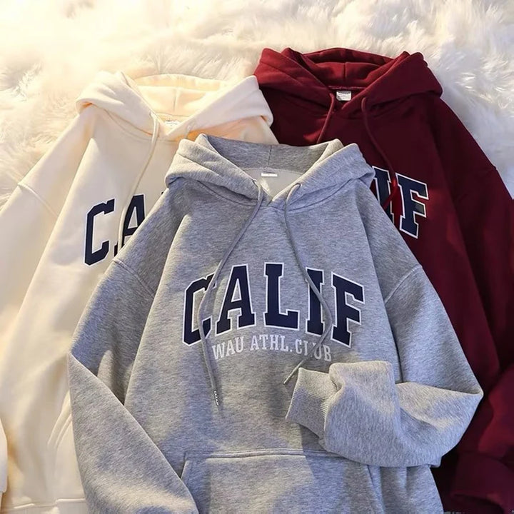 Autumn Winter Men Women Sweatshirt Print Hooded Pullovers Korean Fashion Loose Casual Hoodies Fleece Pullover Women Clothing Y2k - ATFH