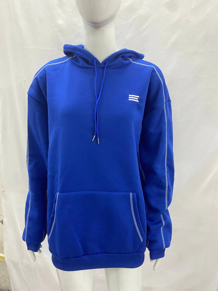 2025 Autumn/Winter New Fashion Items Harajuku Street Trendy Hoodie Outward Thread Craftsmanship Couple Hoodie Y2k Clothing - ATFH