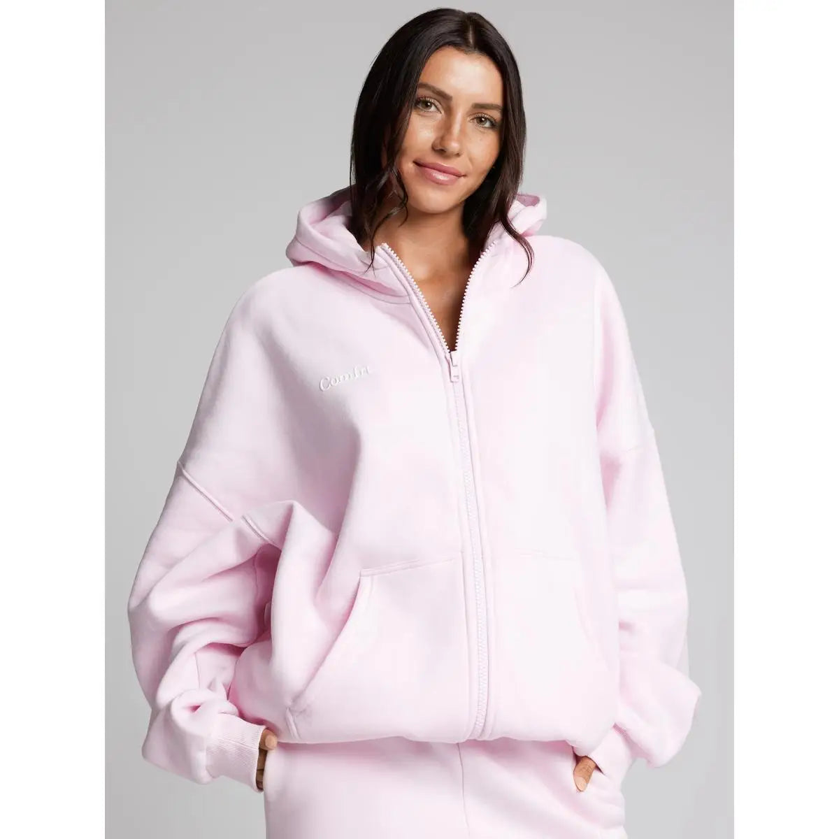 Comfort winter girls Cloud Zip Oversized Hoodie - ATFH