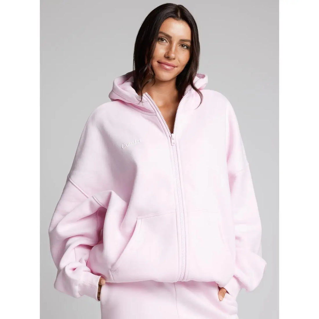 Comfort winter girls Cloud Zip Oversized Hoodie - ATFH