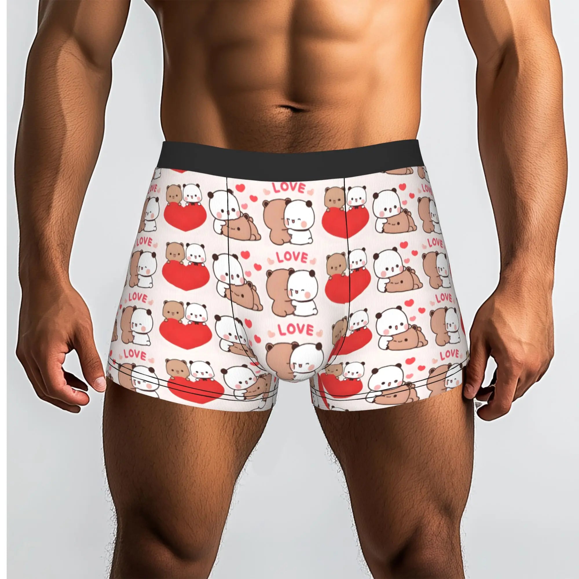 Anime Panda Bubu Dudu Peach And Goma  Boxers Shorts Men Bear Cartoon  Briefs Underwear Funny Underpants
