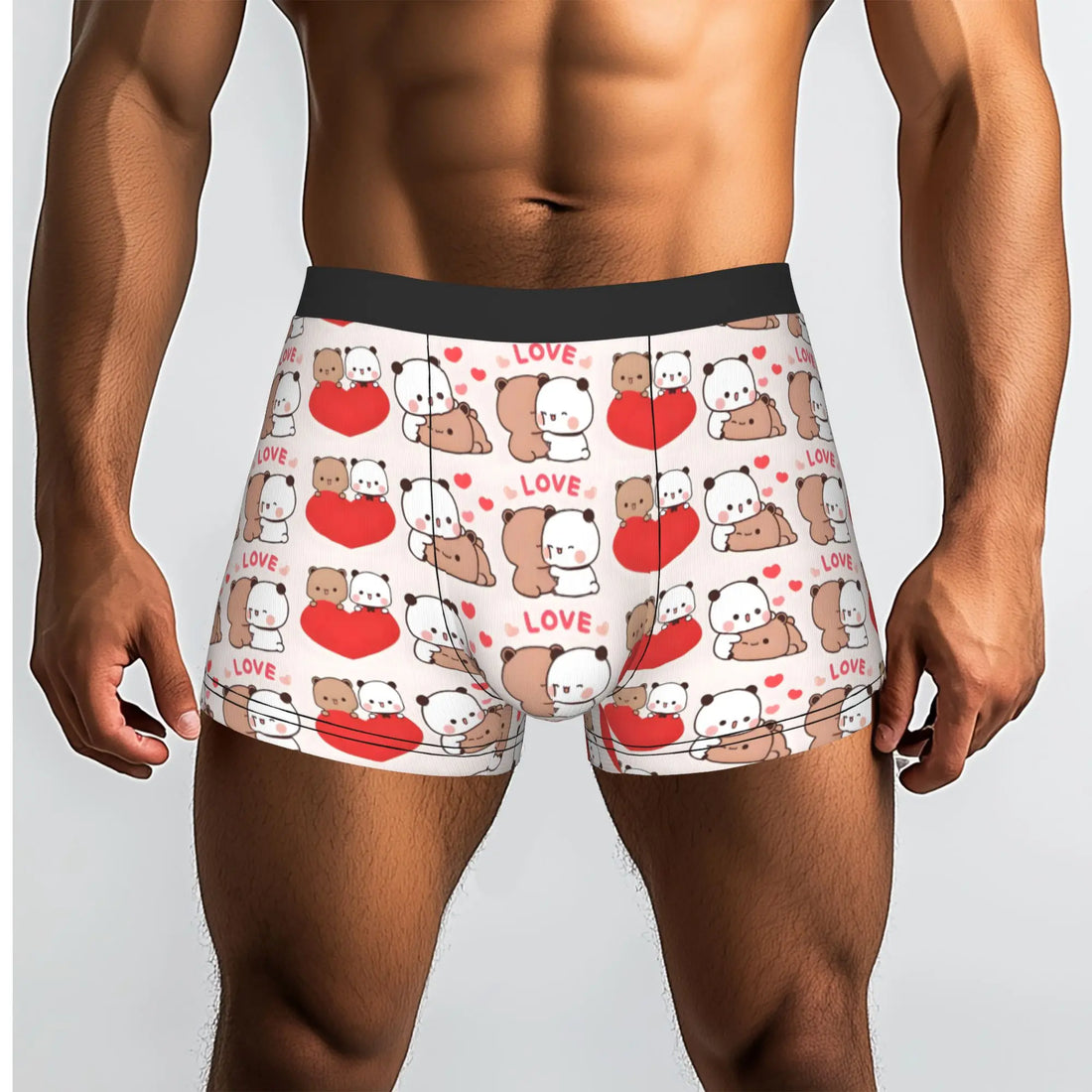 Anime Panda Bubu Dudu Peach And Goma  Boxers Shorts Men Bear Cartoon  Briefs Underwear Funny Underpants