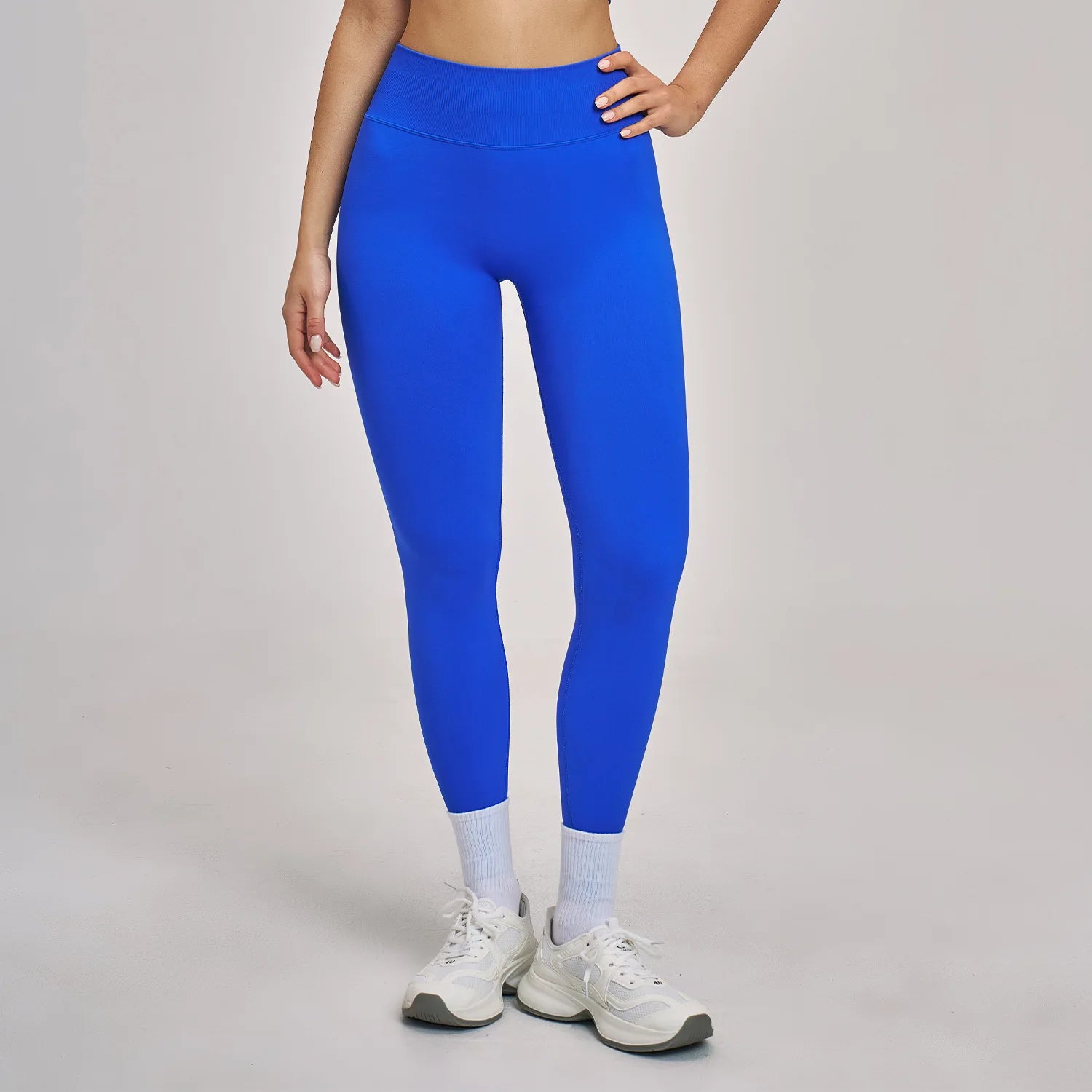 Customized LOGO women's peach buttocks seamless belly tight yoga pants running sports quick-drying fitness trousers - ATFH