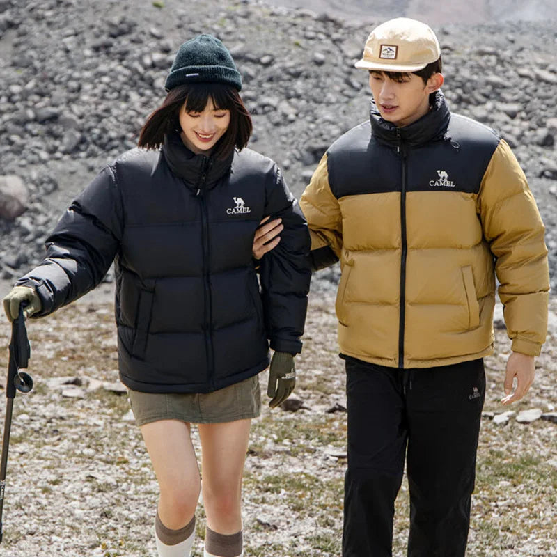 GOLDEN CAMEL Volcano Down Jackets Unisex 2.0 Thickened Waterproof Warm White Duck Puffer Jacket for Men and Women Winter Clothes