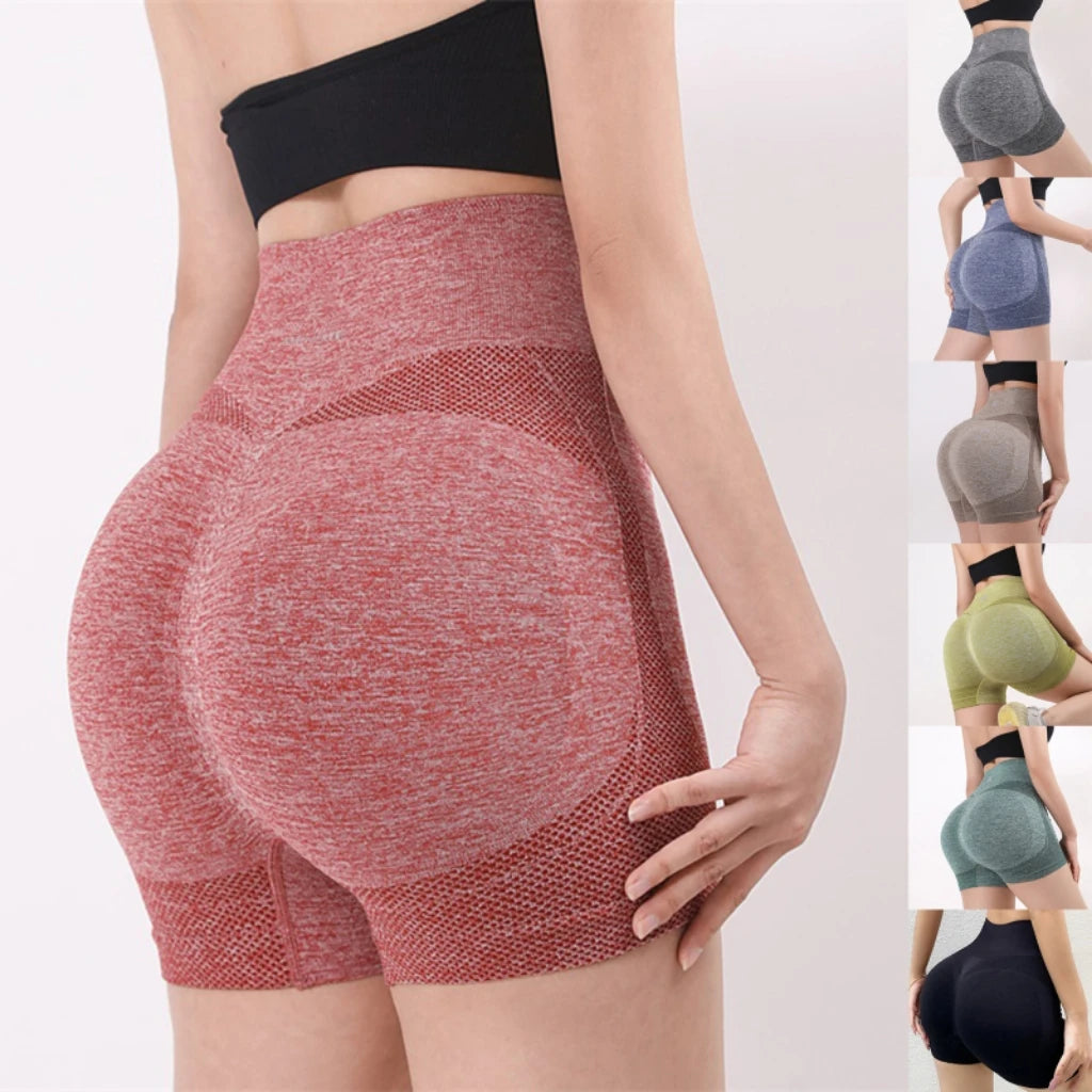 Women Yoga Shorts High Waist Workout Shorts Fitness Yoga Lift Butt Fitness Ladies Yoga Gym Running Short Pants Sportswear Tahsi Fashion House