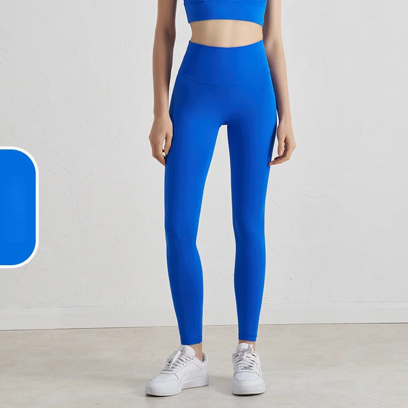 New 35 Colors Naked Feeling Yoga Pants High Waist Seamless Leggings Sport Women Fitness Gym Leggings With Pocket - ATFH